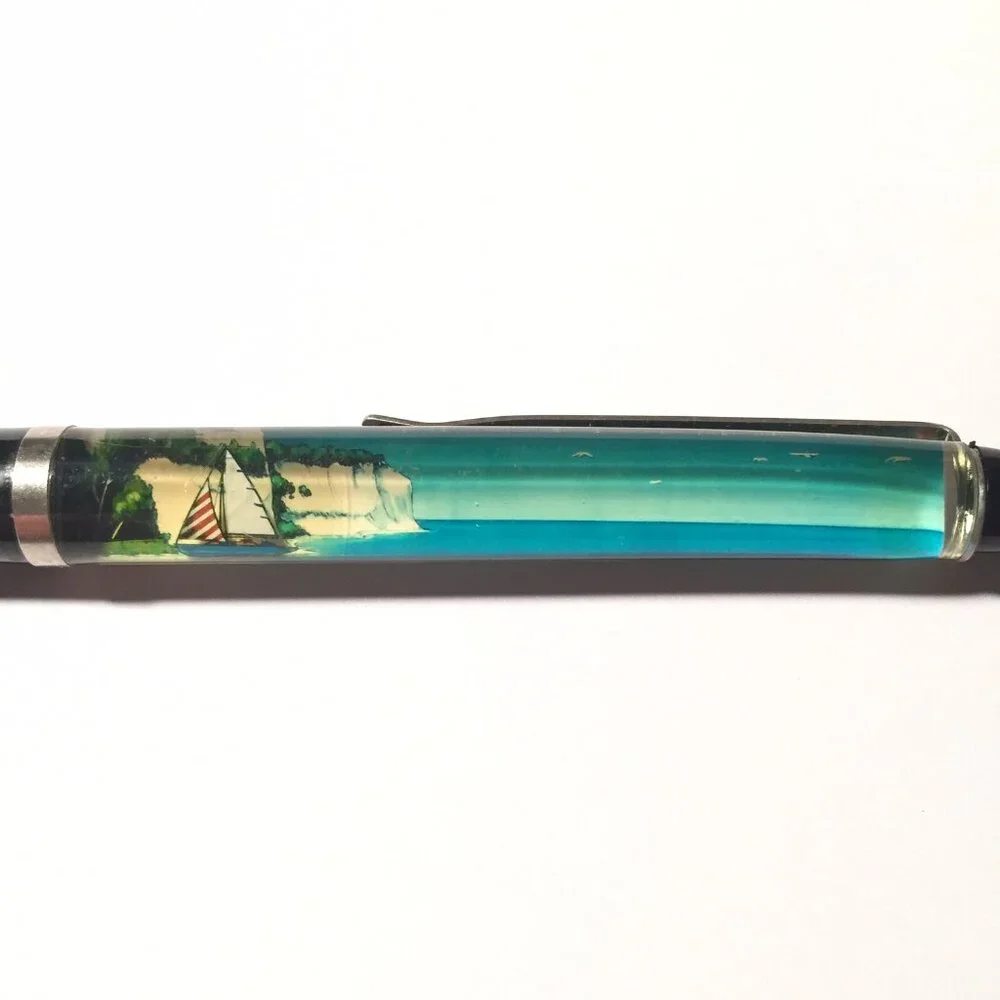Mons Klint Denmark Floaty Pen Souvenir Promo Cliffs Beach Ocean Shoreline Nature